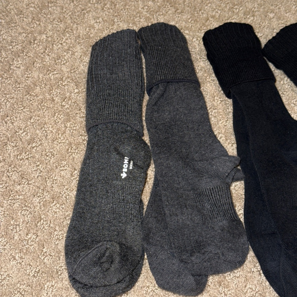 Bombas 12-Pack Men’s Dress Sock Bundle Over The Calf Size Medium - Picture 2 of 6